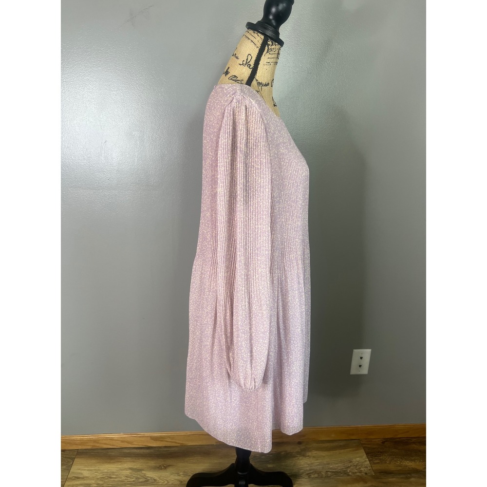 Aritzia Wilfred daydreamer mini dress blush pink pleated large party feminine - Picture 8 of 9